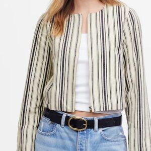 Madewell Womens Cropped Cardigan style jacket size medium